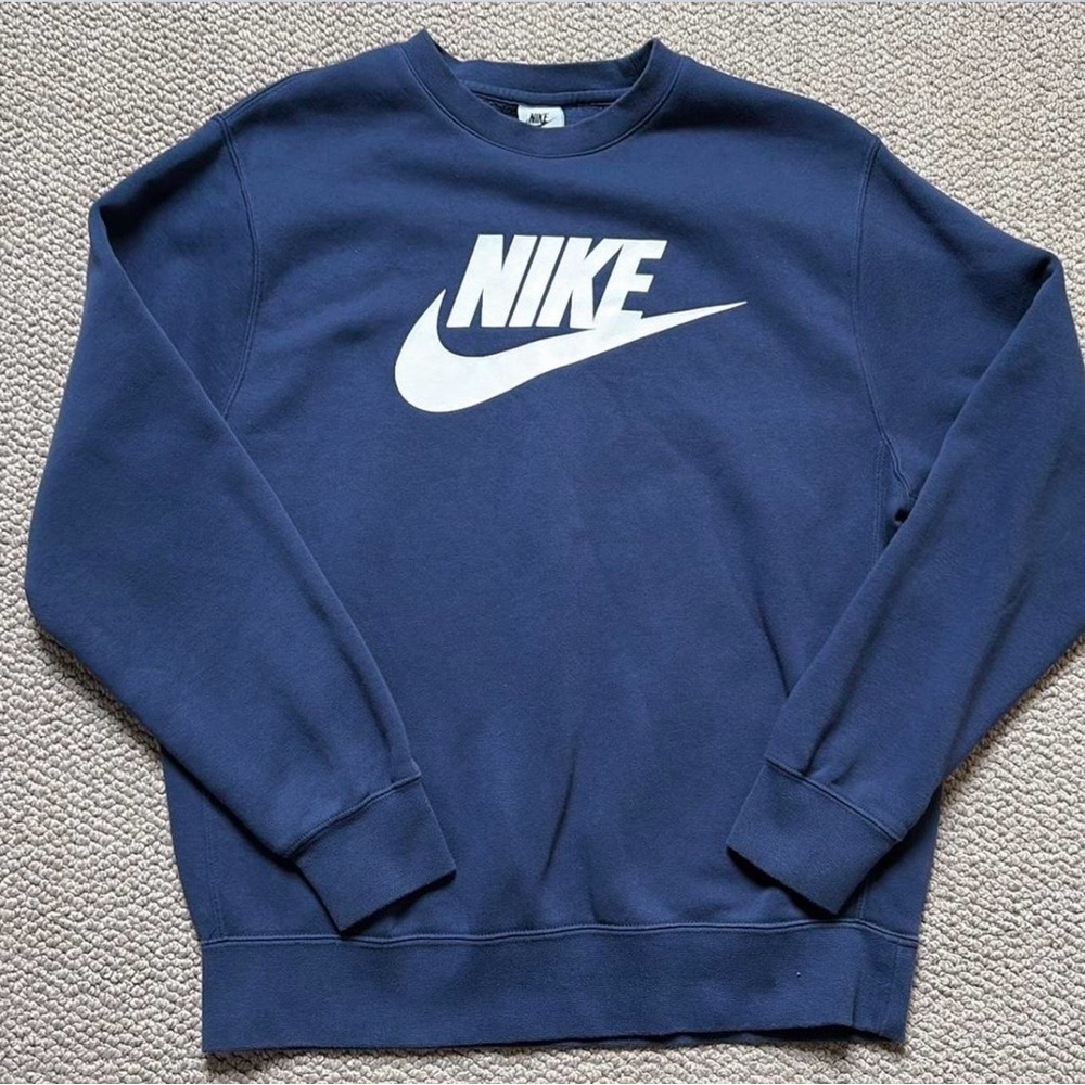 Nike Men's Blue Crewneck Sweater